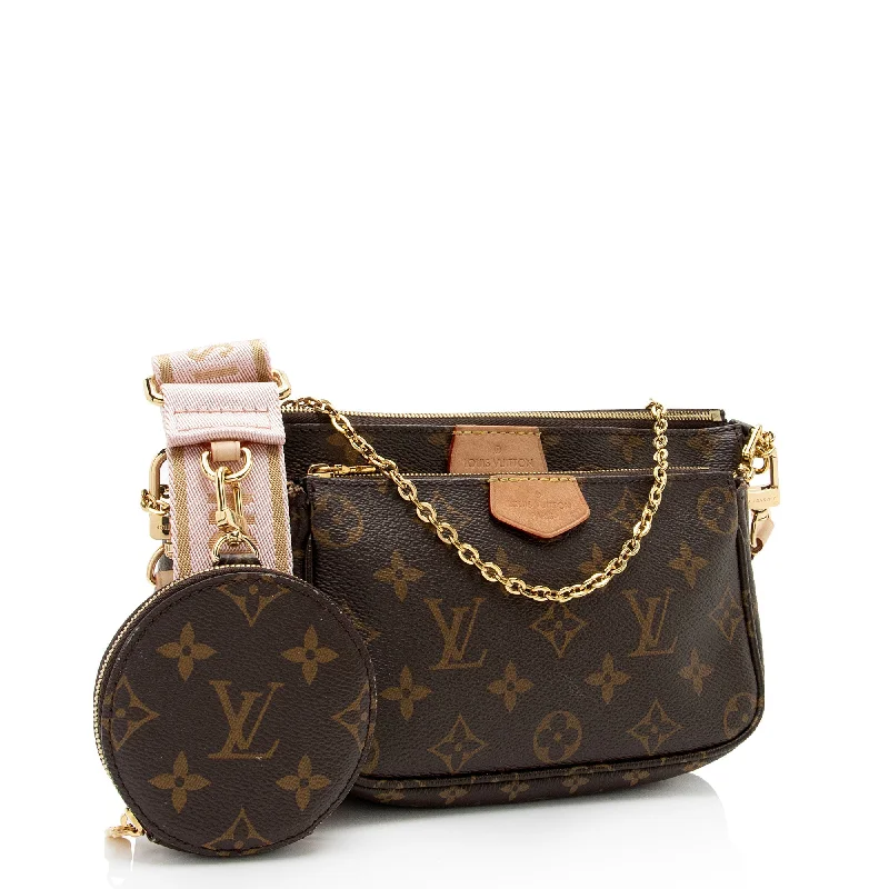 Louis Vuitton bags with a detachable mirror inside for on - the - go touch - upsLouis Vuitton Monogram Canvas Multi-Pochette Accessoires (ThnCeI)