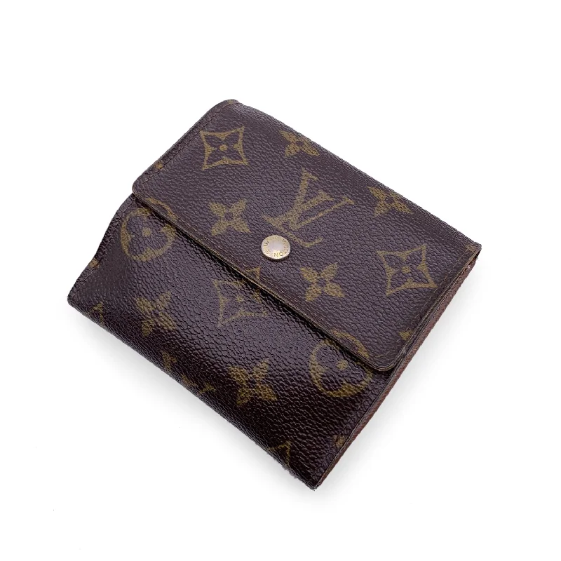 Louis Vuitton backpacks with a sleek, minimalist design for styleLOUIS VUITTON Monogram Elise Square Compact Wallet M61654