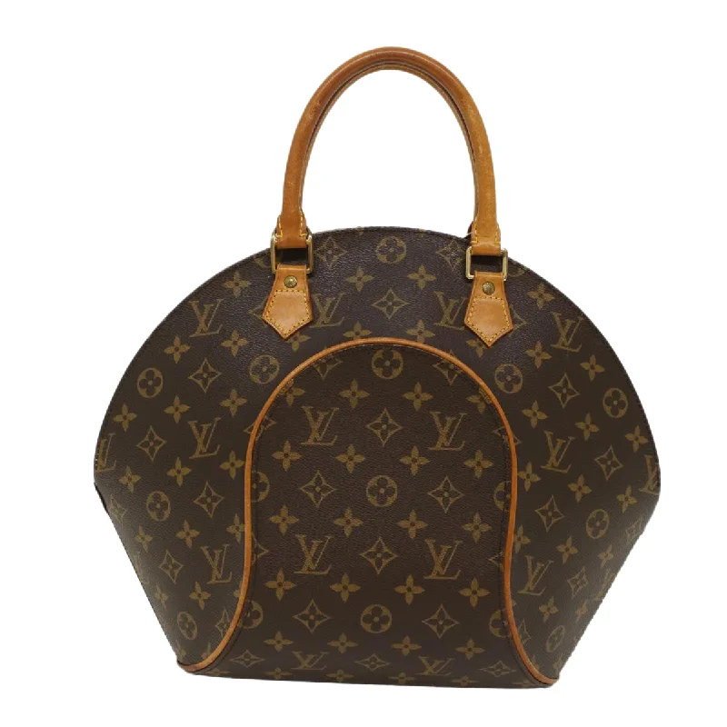 Louis Vuitton bags with a magnetic snap closure for easy accessLOUIS VUITTON Monogram Ellipse MM Hand Bag M51126 LV Auth 49978