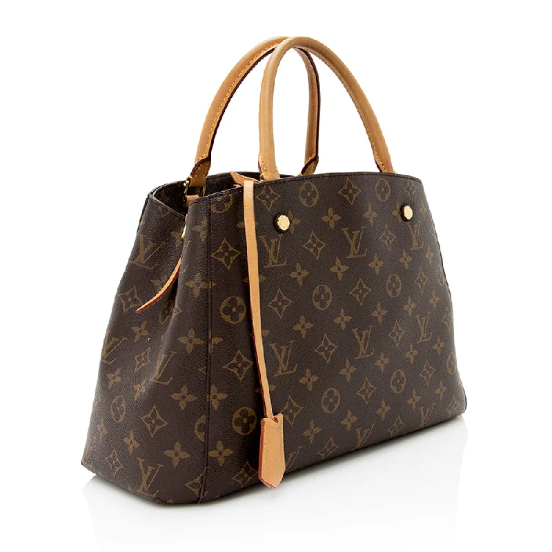 Ladies Louis Vuitton Capucines bags with gold - toned hardwareLouis Vuitton Monogram Canvas Montaigne MM Tote (21458)