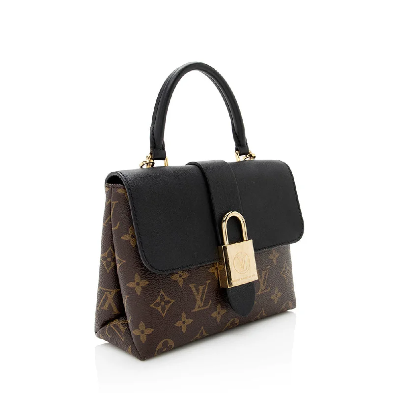 Ladies Louis Vuitton shoulder bags with a magnetic - closure flap for easeLouis Vuitton Monogram Canvas Locky BB Satchel (20177)