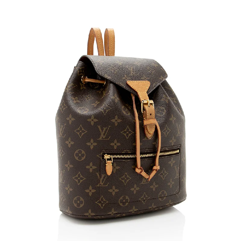 Louis Vuitton Twist bags with a snakeskin - effect panel for a bold lookLouis Vuitton Monogram Canvas Neo Montsouris Backpack (18592)