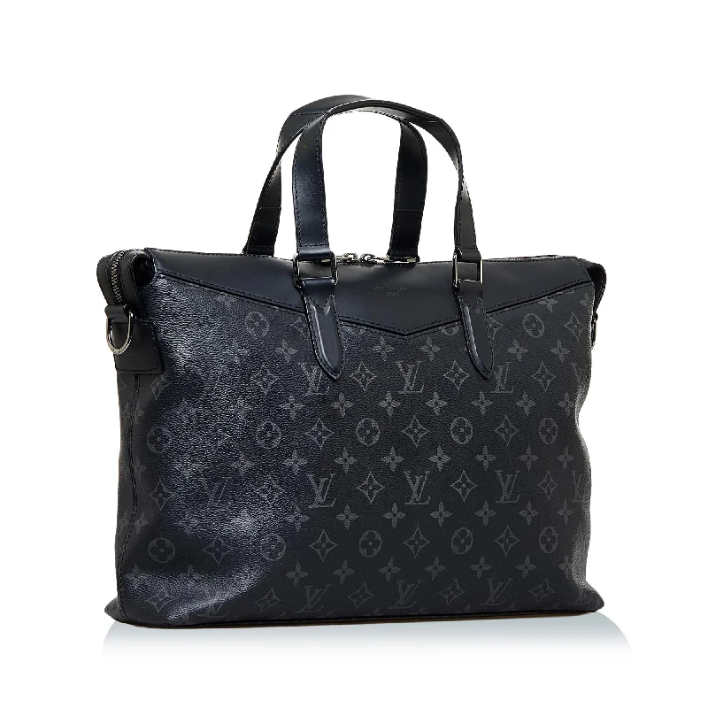 Louis Vuitton bags with a detachable mirror inside for on - the - go touch - upsLouis Vuitton Monogram Eclipse Explorer (SHG-uvoKtn)