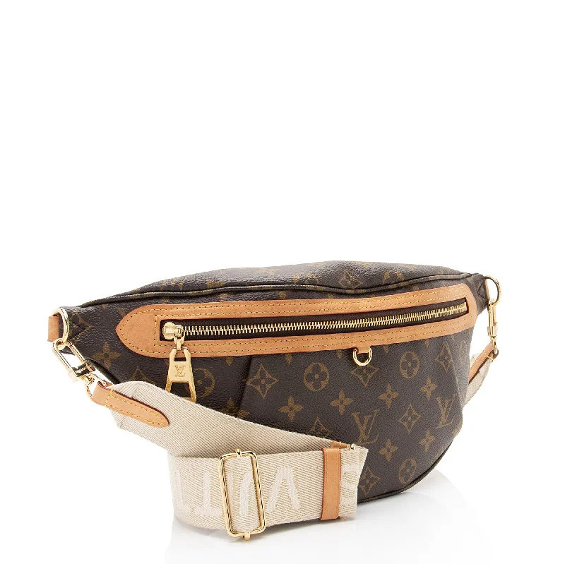 Louis Vuitton bags with a front - flap pocket for quick - access itemsLouis Vuitton Monogram Canvas High Rise Bumbag (tCcqF5)