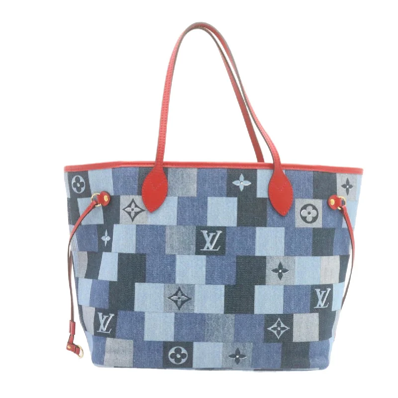 Ladies Louis Vuitton Capucines bags with a detachable shoulder strapLOUIS VUITTON Monogram Denim Neverfull MM Tote Bag Blue N41605 LV  22325A