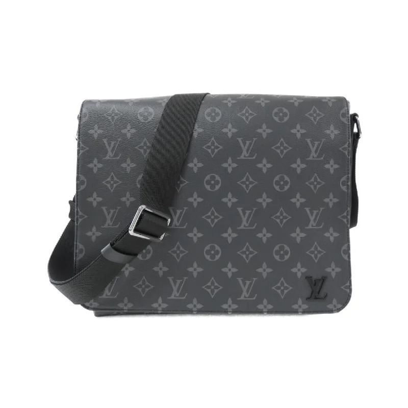 Ladies Louis Vuitton handbags with a detachable coin purse insideLouis Vuitton Monogram Eclipse District MM M45271 Shoulder Bag