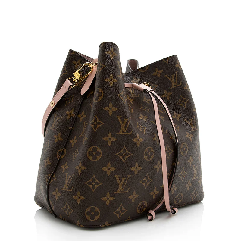 Louis Vuitton Speedy bags in monogram canvas for a classic lookLouis Vuitton Monogram Canvas Neonoe Shoulder Bag (21840)