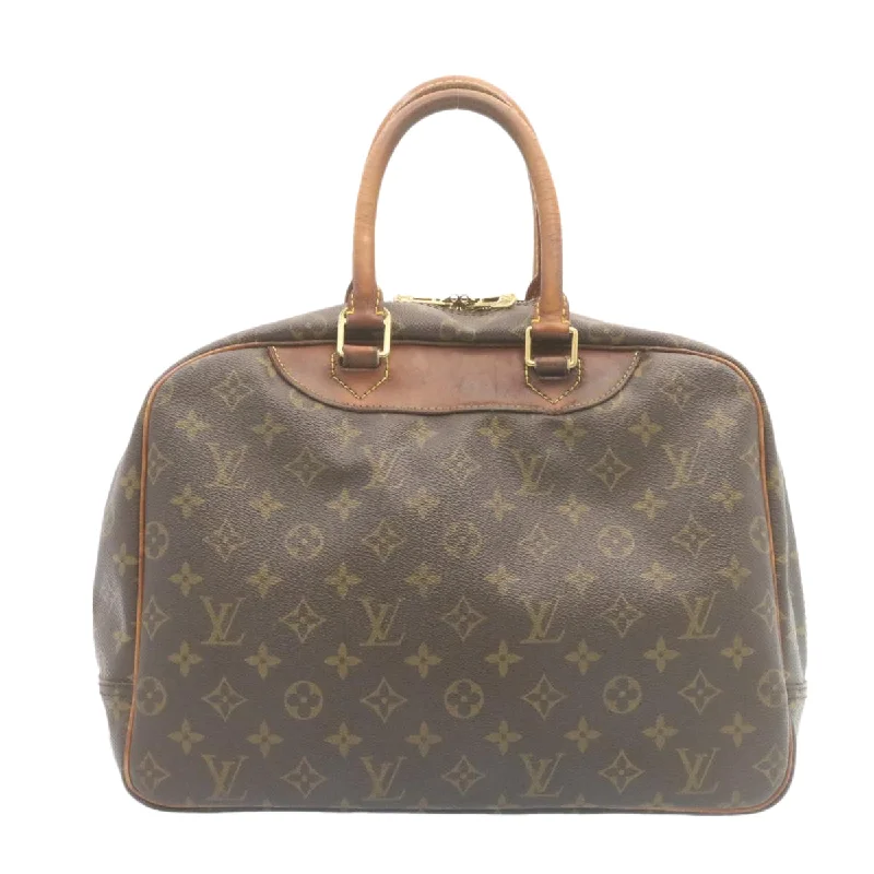 Louis Vuitton backpacks with a hidden back pocket for securityLOUIS VUITTON Monogram Deauville Hand Bag M47270 LV Auth ds376