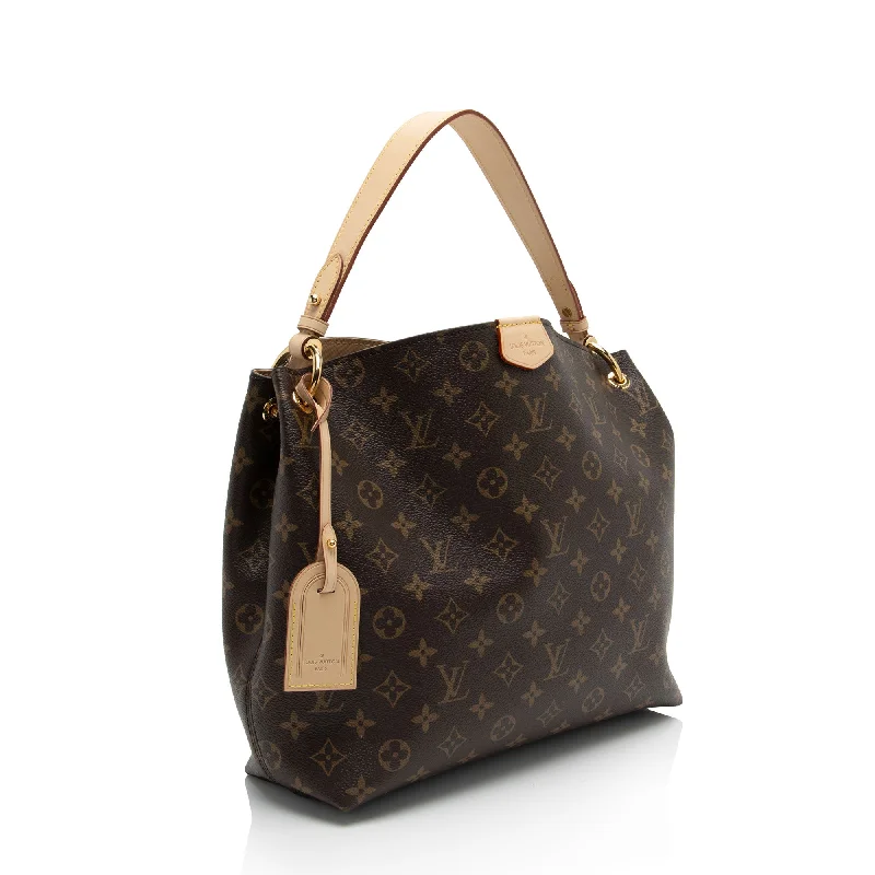 Louis Vuitton backpacks with a padded laptop compartment for travelLouis Vuitton Monogram Canvas Graceful PM Hobo (jxAbZb)