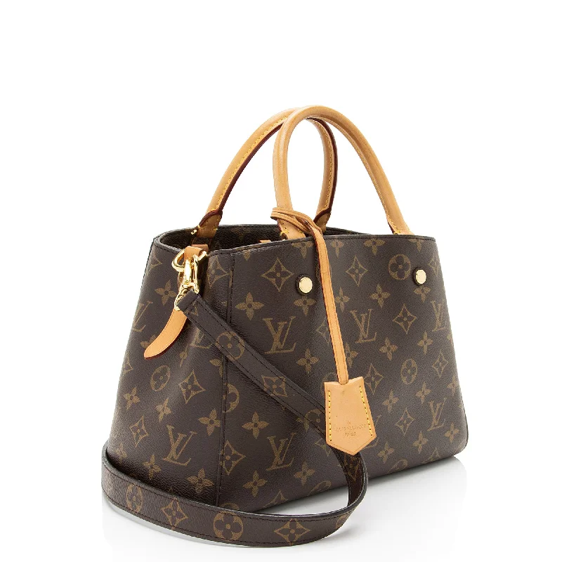 Louis Vuitton tote bags with a double - handle and shoulder - strap optionLouis Vuitton Monogram Canvas Montaigne BB Shoulder Bag (dEvVnn)