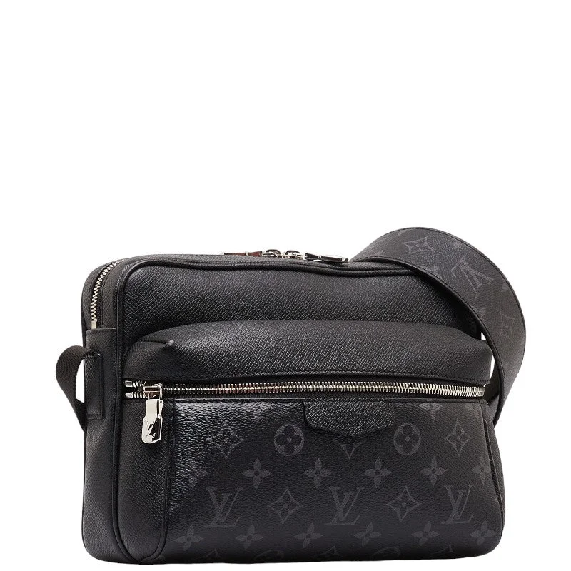 Louis Vuitton handbags with a beaded trim for a touch of glamourLouis Vuitton Monogram Eclipse Outdoor Messenger PM Shoulder Bag M30233 Noir Black PVC Leather  Louis Vuitton