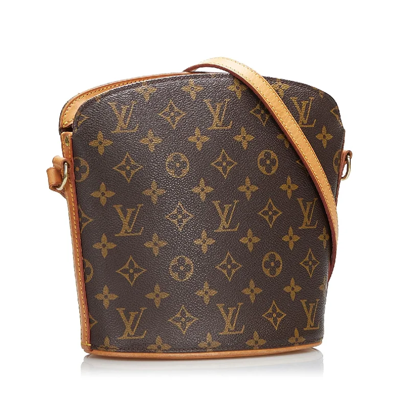 Louis Vuitton bags with a front - zip pocket for small items like keysLouis Vuitton Monogram Drouot (SHG-czyC6Q)