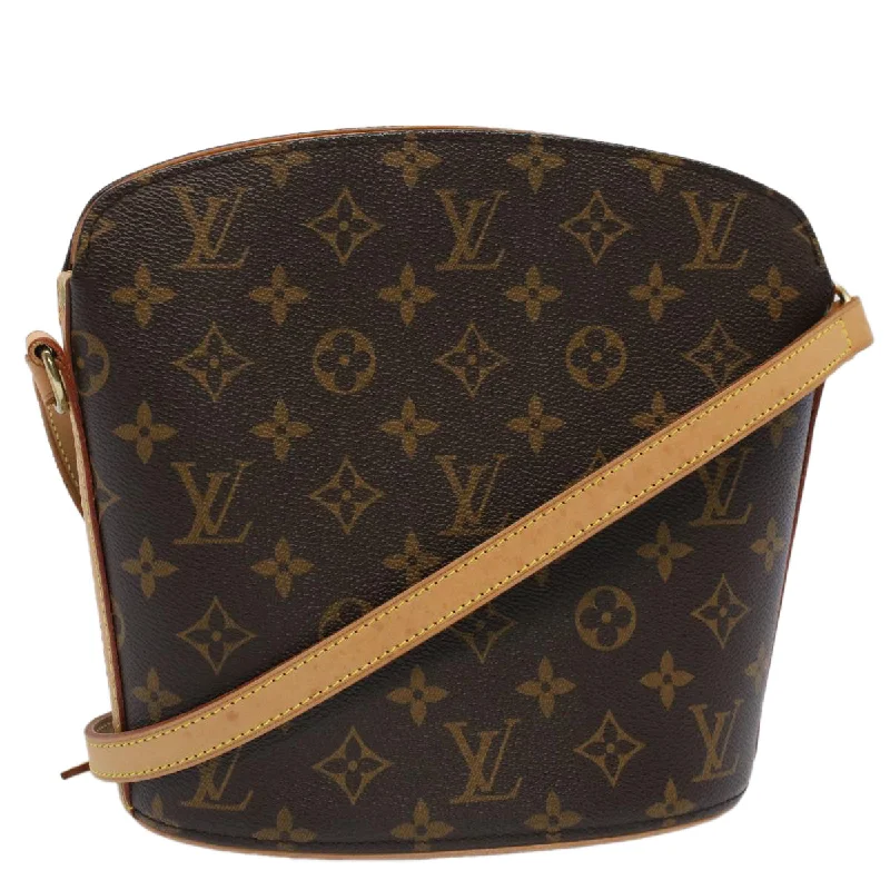 Louis Vuitton Twist bags with a crystal - embellished LV - turnlockLOUIS VUITTON Monogram Drouot Shoulder Shoulder Bag M51290 LV Auth am4961