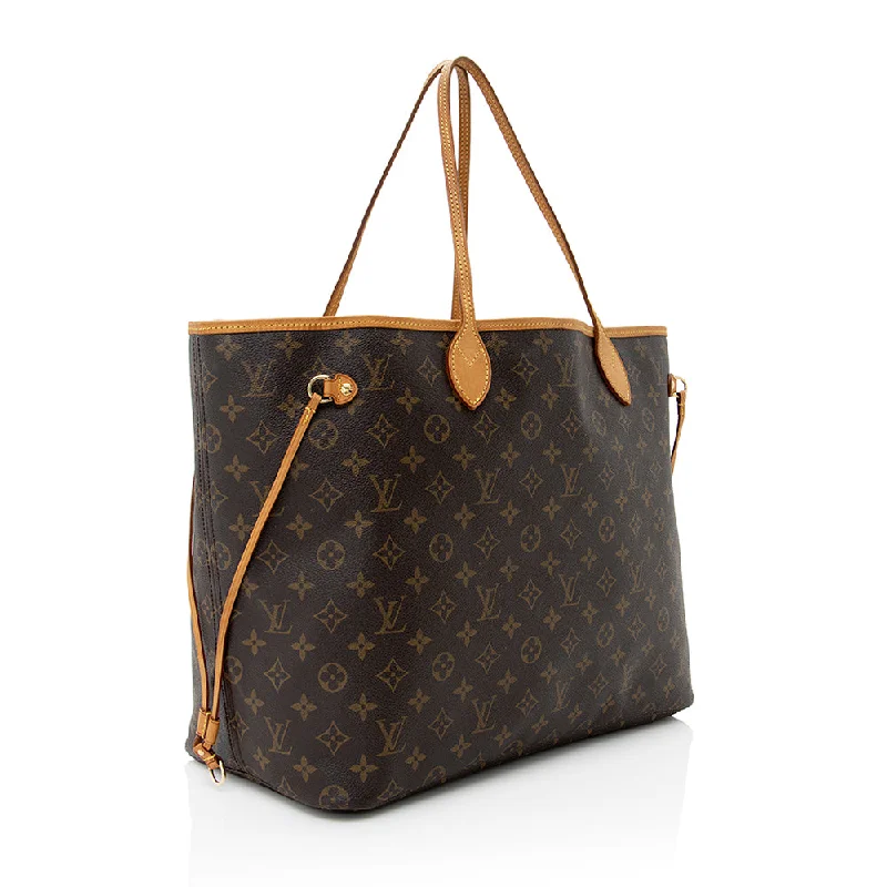 Louis Vuitton backpacks with a multi - pocket organization for functionalityLouis Vuitton Monogram Canvas Neverfull GM Tote (21908)