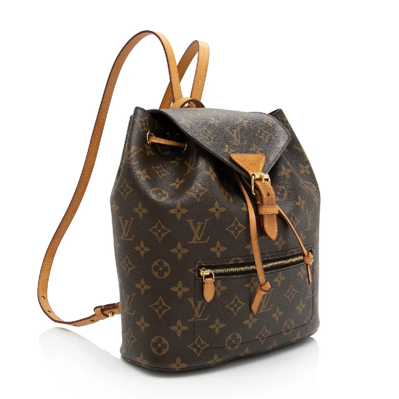 Louis Vuitton bags with a front - zip pocket for small items like keysLouis Vuitton Monogram Canvas Neo Montsouris Backpack (KCbkl4)