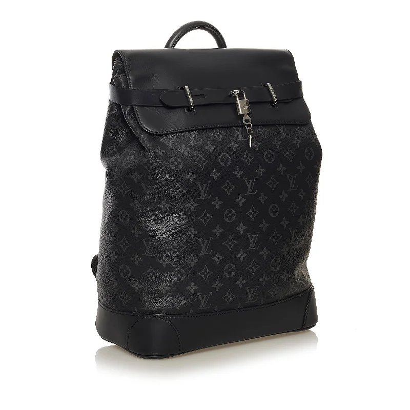 Louis Vuitton Twist bags with a contrast - colored interior for visual interestLouis Vuitton Monogram Eclipse Steamer (SHG-34211)