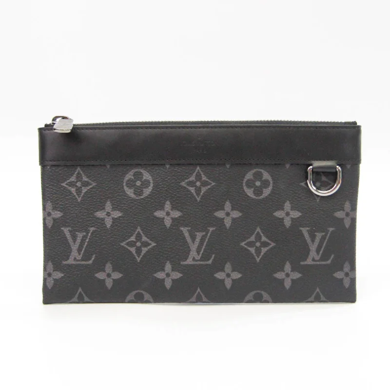 Louis Vuitton backpacks with a multi - pocket organization for functionalityLouis Vuitton Monogram Eclipse Pochette Discovery PM M44323 Men's Clutch Bag,Pouch Monogram Eclipse