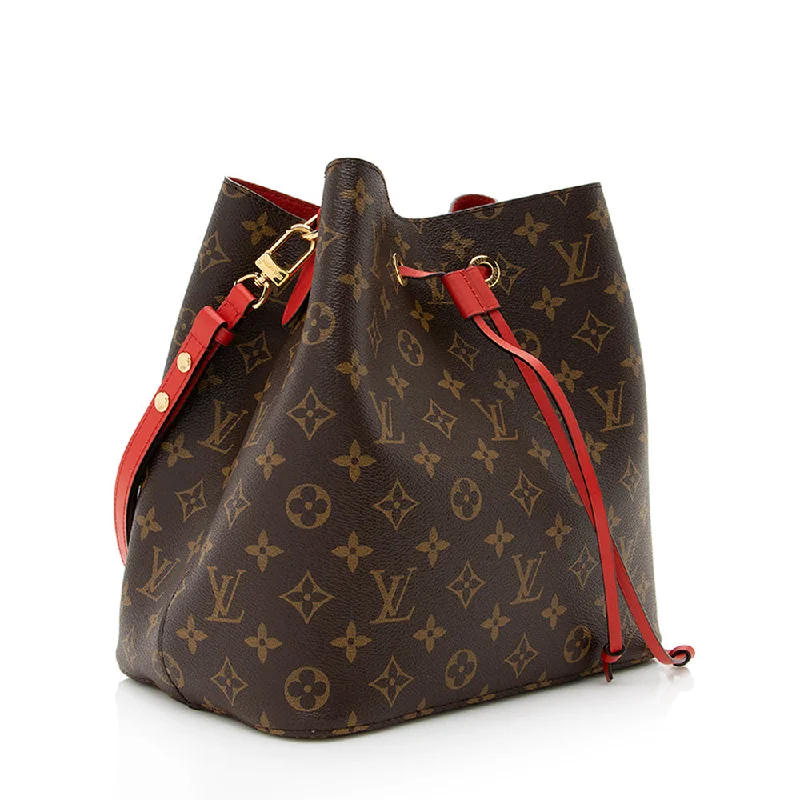 Louis Vuitton Twist bags with a crystal - embellished LV - turnlockLouis Vuitton Monogram Canvas Neonoe Shoulder Bag (19060)