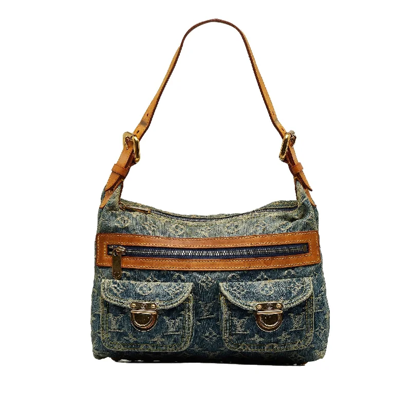 Louis Vuitton Alma bags with a monogram - embossed leather surfaceLOUIS VUITTON Monogram Denim Baggy PM