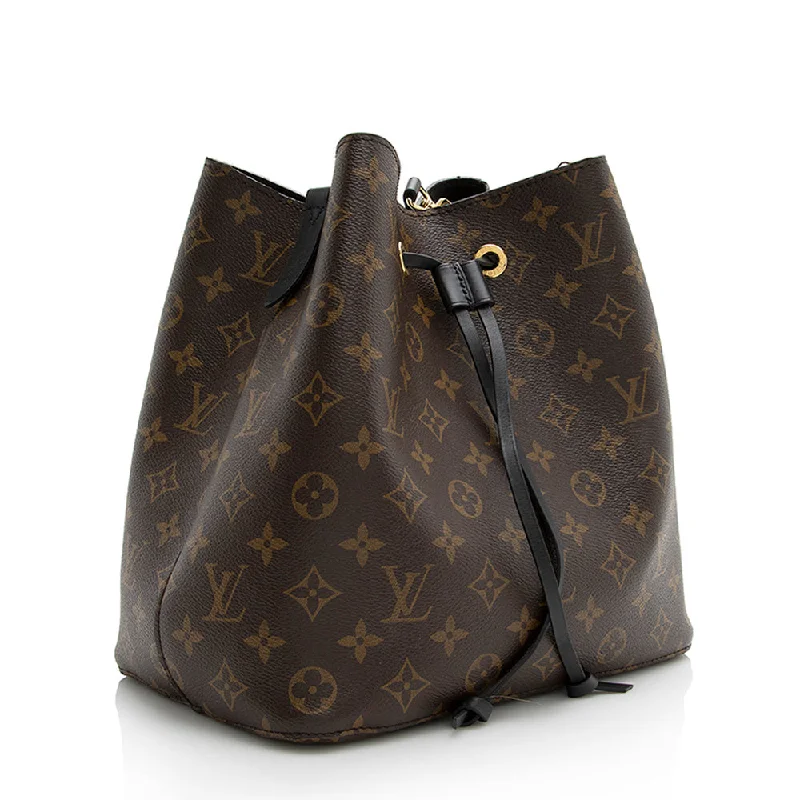 Louis Vuitton Petite Malle bags with a hard - shell structure for uniquenessLouis Vuitton Monogram Canvas Neonoe Shoulder Bag (21995)