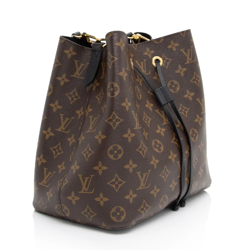 Louis Vuitton backpacks with a multi - pocket organization for functionalityLouis Vuitton Monogram Canvas Neonoe Shoulder Bag (QBz7mj)