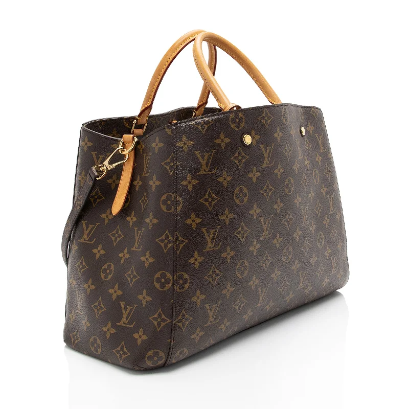 Medium - sized Louis Vuitton tote bags for work and shoppingLouis Vuitton Monogram Canvas Montaigne GM Tote (oiyqr1)