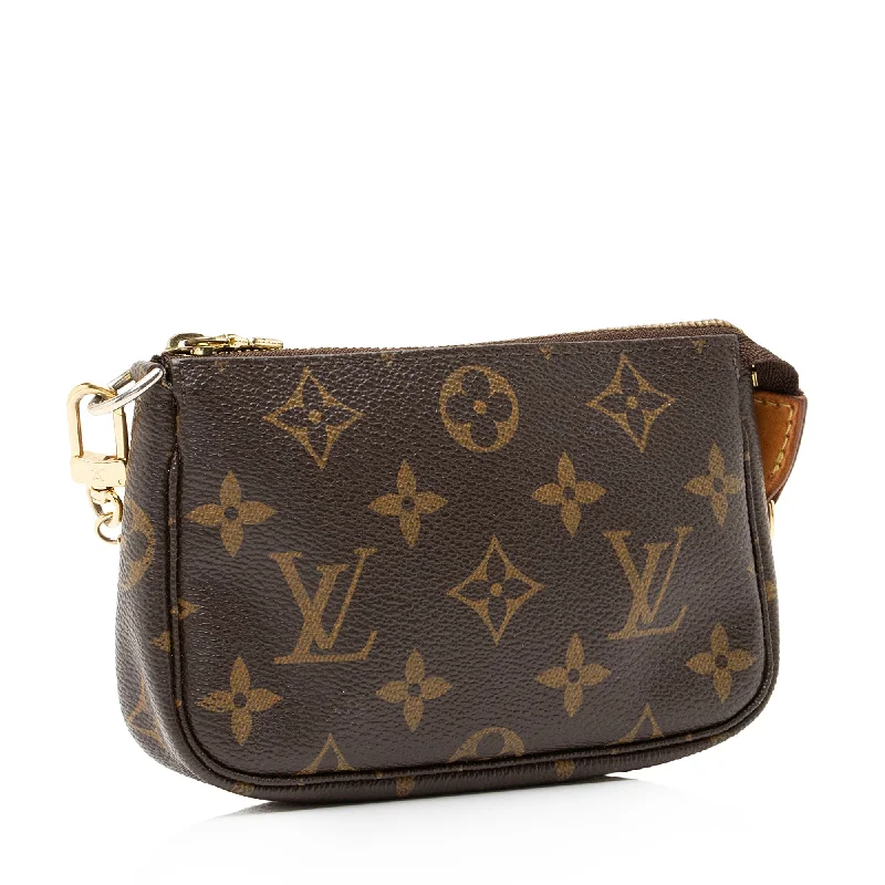 Louis Vuitton backpacks with a hidden back pocket for securityLouis Vuitton Monogram Canvas Mini Pochette Accessoires (23863)