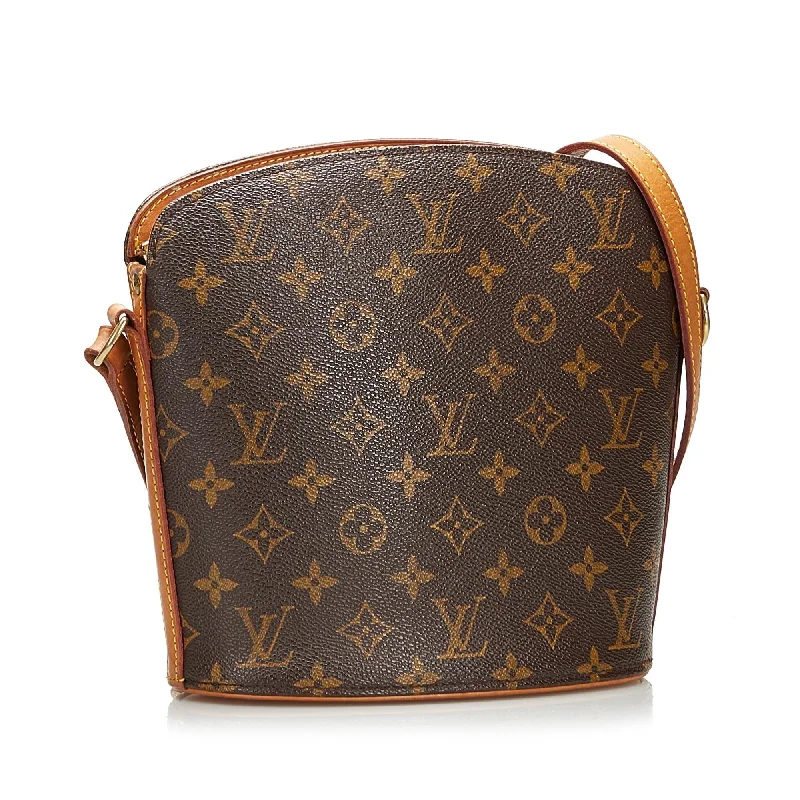 Louis Vuitton backpacks with a multi - pocket organization for functionalityLouis Vuitton Monogram Drouot (SHG-37689)