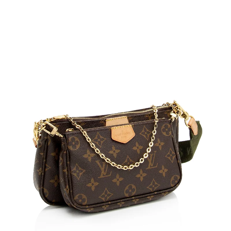 Louis Vuitton Alma bags with a monogram - embossed leather surfaceLouis Vuitton Monogram Canvas Multi-Pochette Accessoires (VqjsIq)