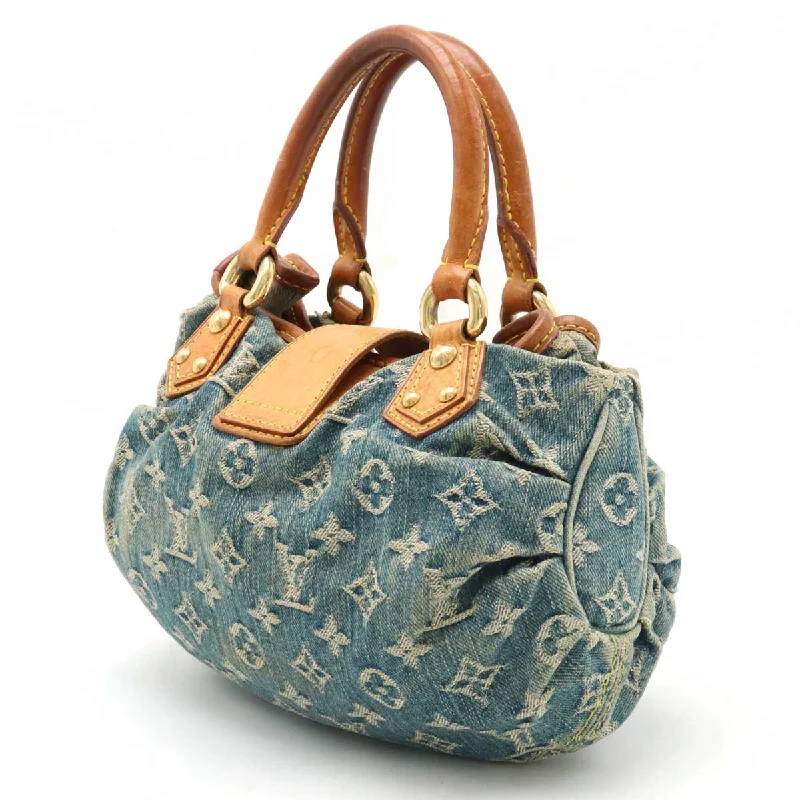 Louis Vuitton Twist bags with a snakeskin - effect panel for a bold lookLouis Vuitton Monogram Denim Private Handbag Blue M95020