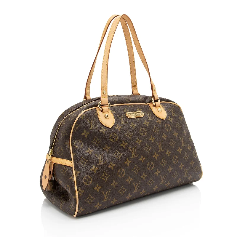 Louis Vuitton Twist bags with a contrast - colored interior for visual interestLouis Vuitton Monogram Canvas Montorgueil GM Shoulder Bag (c3xCJJ)