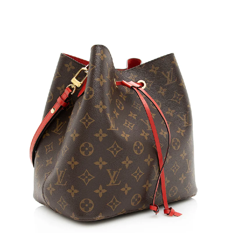 Louis Vuitton tote bags with a printed LV logo on the front for brand visibilityLouis Vuitton Monogram Canvas Neonoe Shoulder Bag (20004)