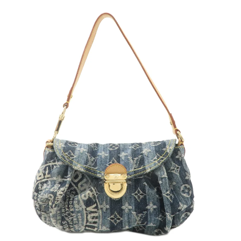 Louis Vuitton Alma bags featuring the signature top - handle designLouis Vuitton Monogram Denim Mini Pleaty Raye Shoulder Bag M95333