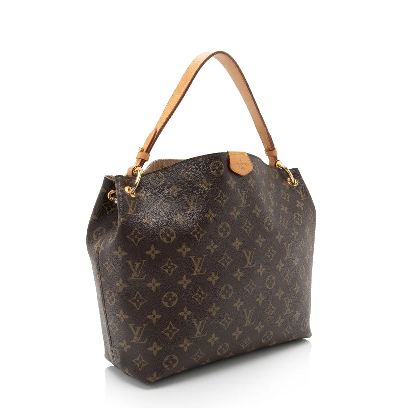 Louis Vuitton Twist bags with a crystal - embellished LV - turnlockLouis Vuitton Monogram Canvas Graceful PM Hobo (4e1adL)