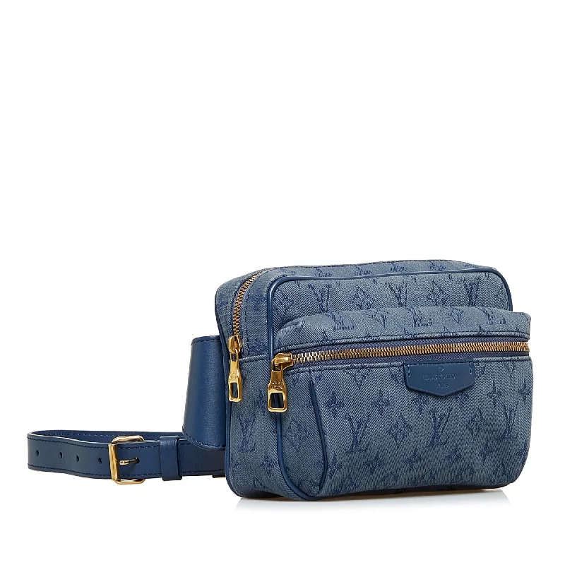 Louis Vuitton Alma bags with a leather - wrapped handle for a luxurious feelLouis Vuitton Monogram Denim Outdoor Bumbag (SHG-9BYPLu)