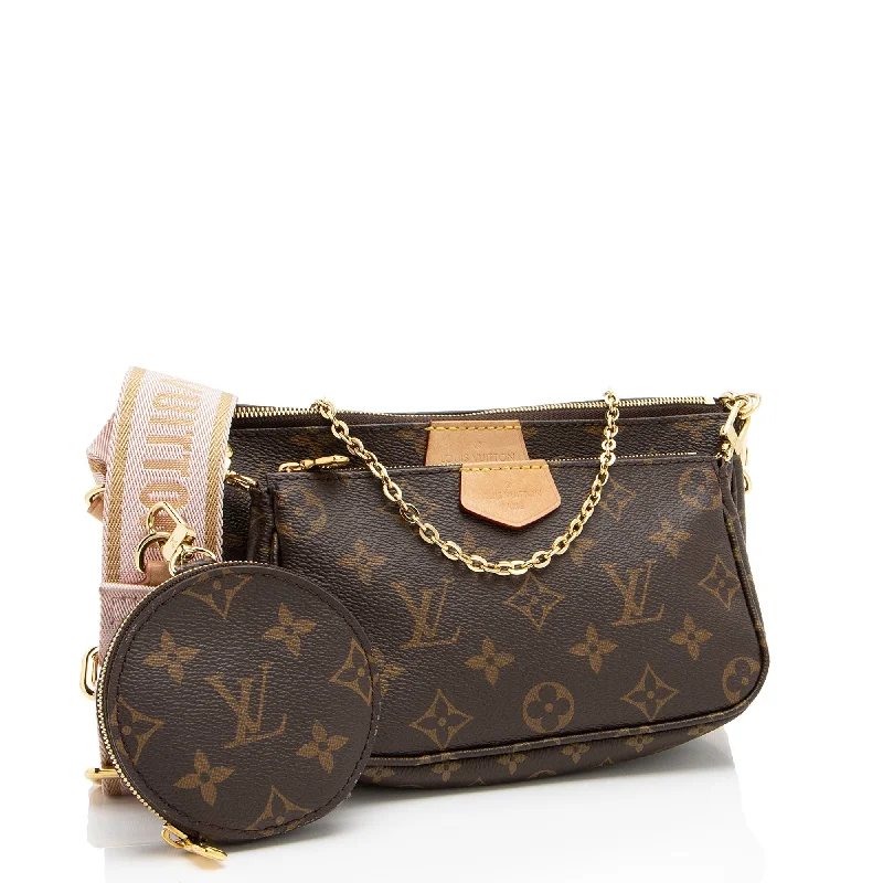 Louis Vuitton crossbody bags in a bold red color for a statementLouis Vuitton Monogram Canvas Multi-Pochette Accessoires (uTtbKE)