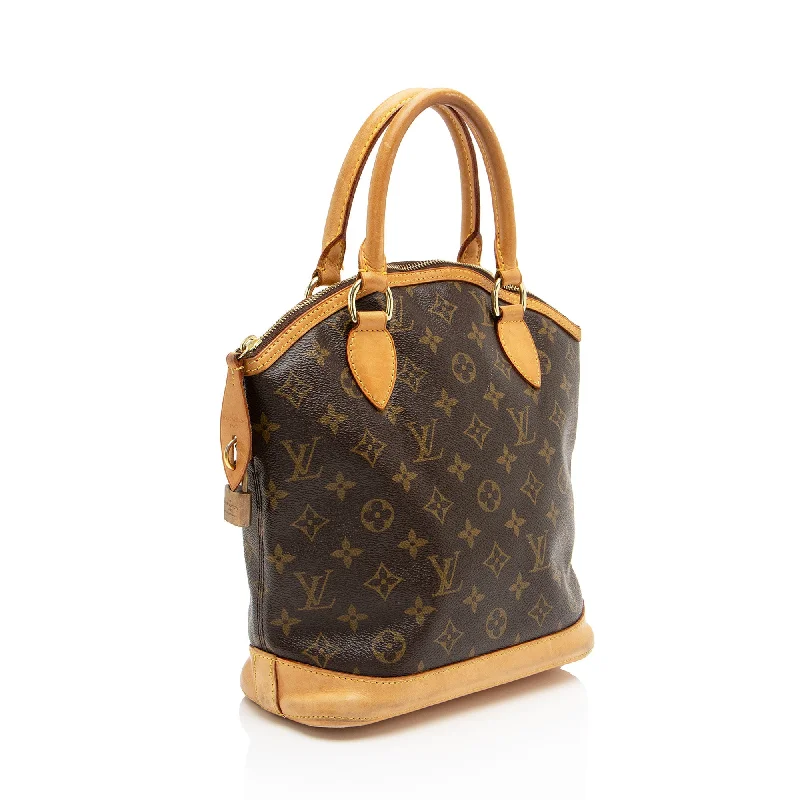 Louis Vuitton handbags with a beaded trim for a touch of glamourLouis Vuitton Monogram Canvas Lockit Satchel (obfKTW)