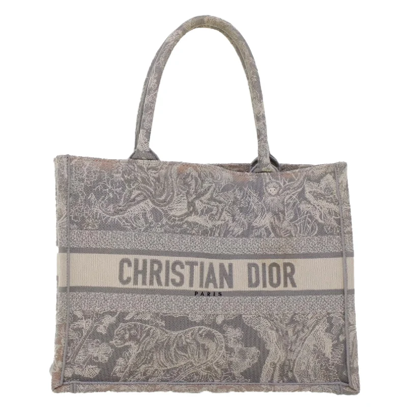 Christian Dior crossbody bags with a front - flap pocket for easy accessCHRISTIAN DIOR Book Tote Bag Canvas Gray M1286ZTDT_M932  bs6141