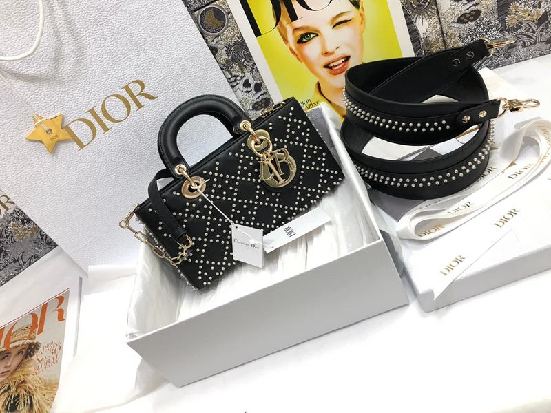 Christian Dior handbags with a detachable mirror for on - the - go touch - upsWF - Dior Bags - 039